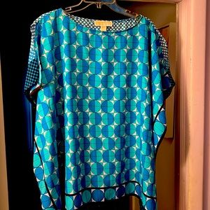 Michael Kors turquoise top size small